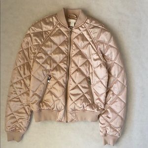 H&M Light Pink Quilted Puffer Jacket